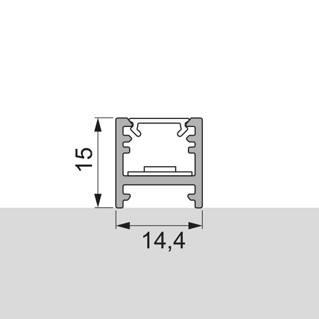 Image du produit L&S Profil LED Bali, alu noir, L: 295mm