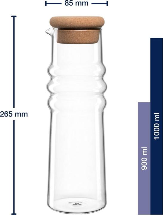 Produktbild Leonardo Karaffe Sole 0.9 l, Transparent (0.90 l)