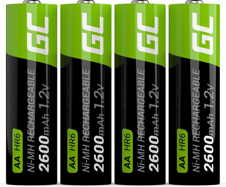 Image du produit GreenCell Batterie rechargeable - 1,2 V (4 pcs, AA, 2600 mAh)