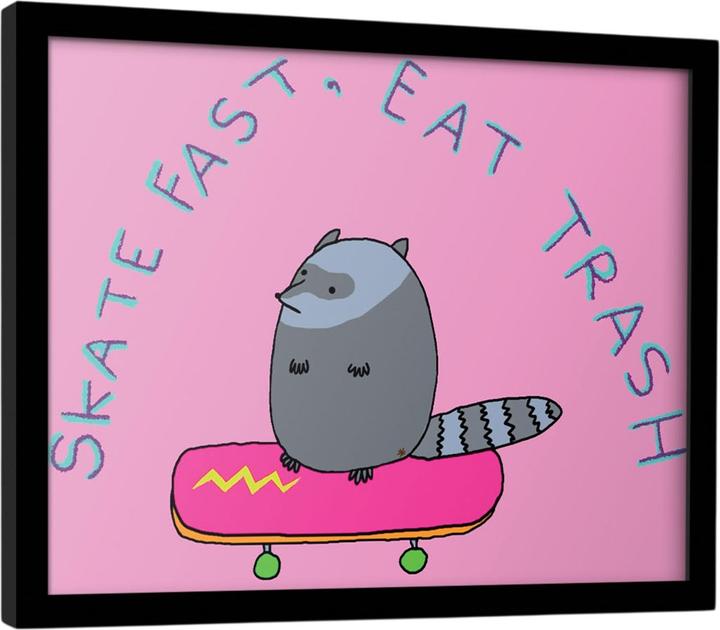 Produktbild Skate Fast Gerahmtes Poster (35 x 45 cm)