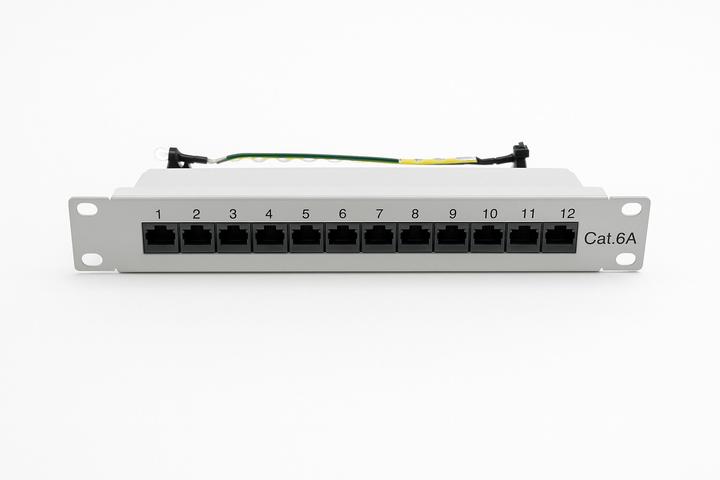 Danicom Patchpanel 10 Zoll – 12 Ports Cat6A STP