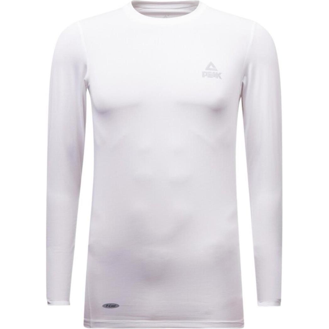 Thumbnail - Peak Ice Works, Herren, Funktionsshirt, langärmeliges kompressionsshirt p-cool (3XL), Weiss, 3XL