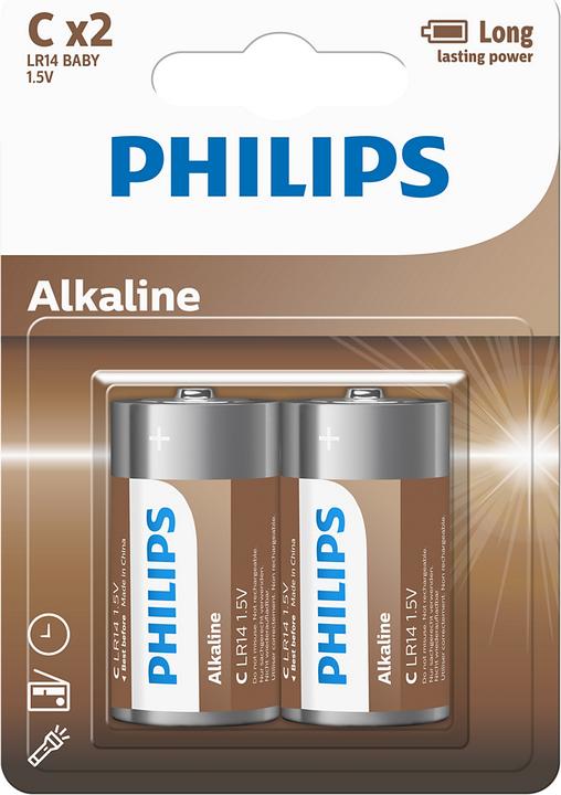Produktbild Philips ALKALINE PILA C LR14 BLISTER*2 (2 Stk., R14)