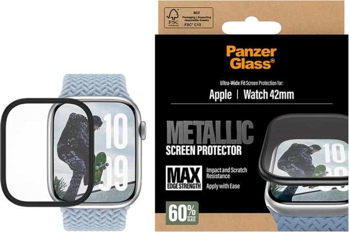PanzerGlass Screen Protector 42mm (Apple Watch Series 10, Apple Watch Series 11)