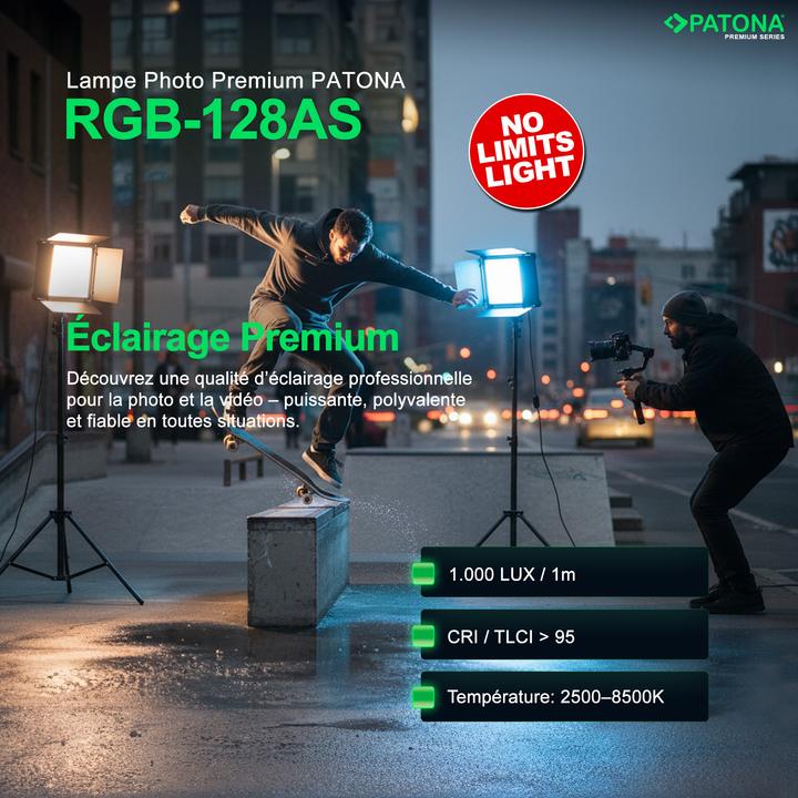 Produktbild Patona Leuchte RGB-128AS APP (Studioleuchte, Videoleuchte)