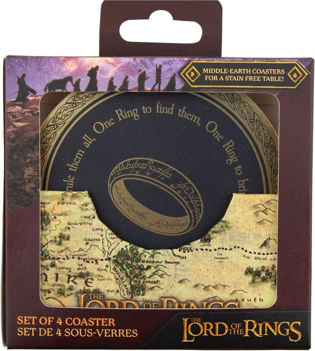 Produktbild Cinereplicas Lord of the Rings: Coaster (Set of 4) (4 x, Glasuntersetzer)