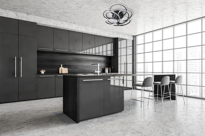 Produktbild Näve LED Deckenleuchte Rizado : 57cm schwarz (4292 lm)