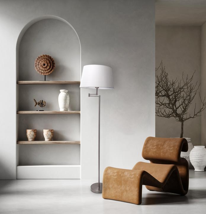 Actual product image Näve Floor lamp Bologna h: 158cm beige (40032285048 lm, E27)