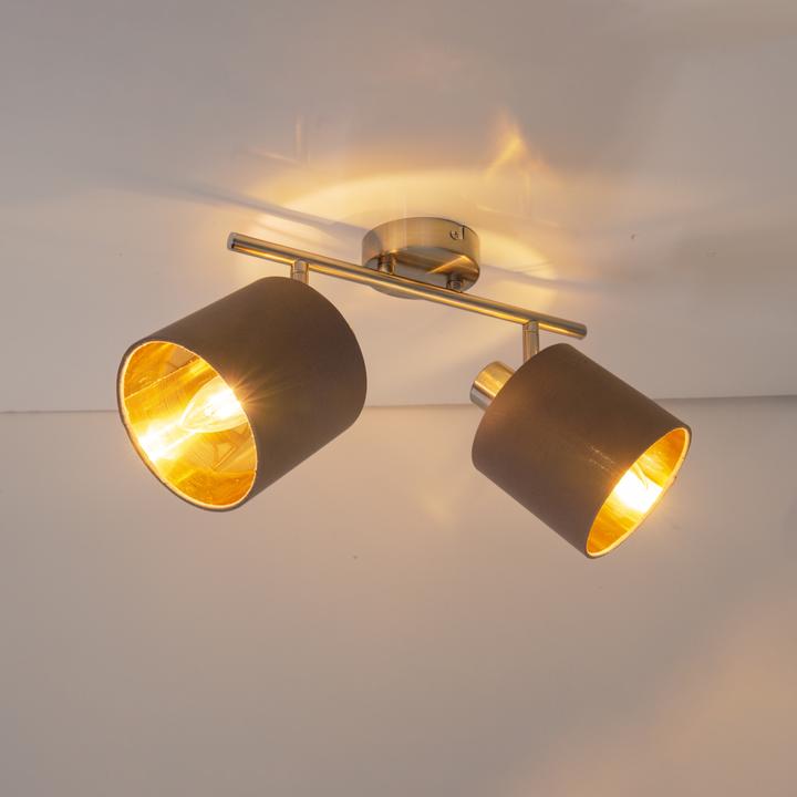 Actual product image Näve 2pcs ceiling lamp spot Maron (E14)