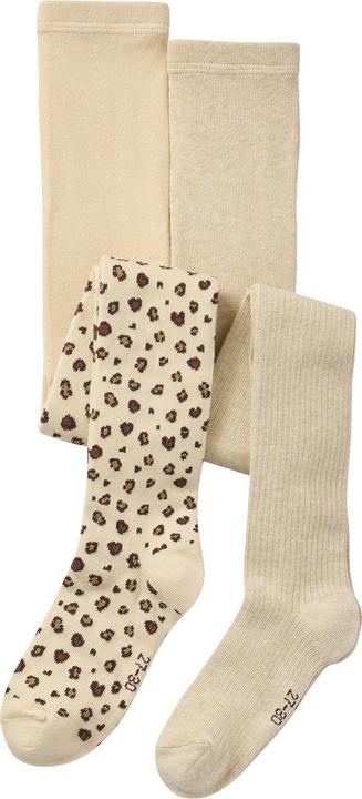 Produktbild Vertbaudet 2er-Pack Strumpfhosen mit Leo-Muster & goldenen Details, Mädchen (27, 30)
