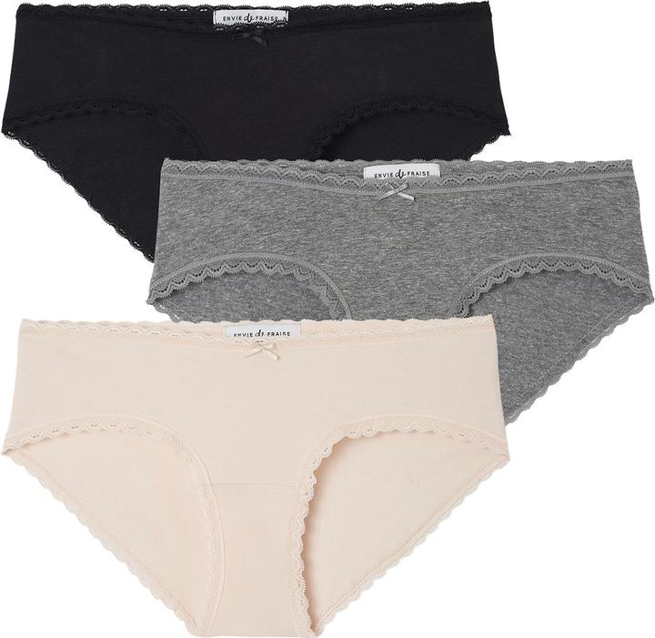 Immagine prodotto Envie de Fraise Bio-Kollektion: 3er-Pack Umstands-Shortys (44, 46, confezione da 3)
