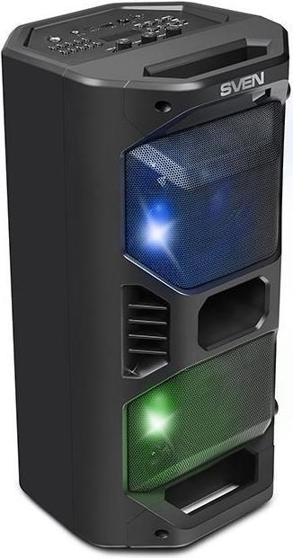 Produktbild Sven Portable Speaker PS-600, black (50W, TWS, Bluetooth, FM, USB, Micro SD, LED display, 2x4000mA *