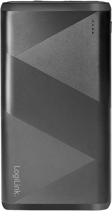 Actual product image LogiLink Mobile auxiliary battery, 10,000 mAh, 2x USB, black Portable auxiliary battery for smartphones & (10000 mAh, 18 W, 37 Wh)