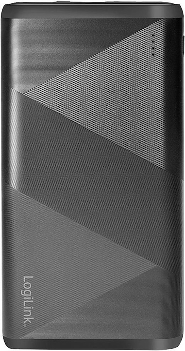 Produktbild LogiLink Mobiler Zusatzakku, 10.000 mAh, 2x USB, schwarz tragbarer Zusatzakku für Smartphones & Tablet-PCs (10000 mAh, 18 W, 37 Wh)