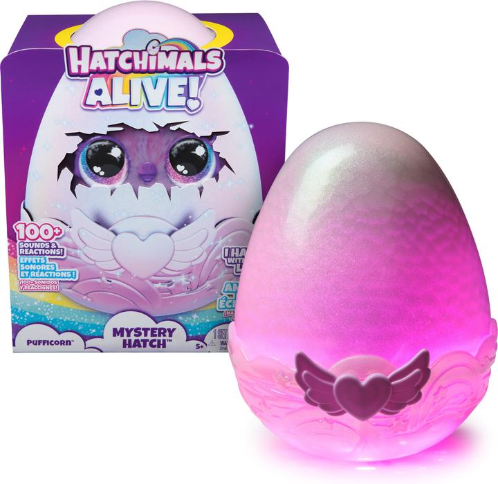 Actual product image Hatchimals Puffacorn Alive Secret Hatch