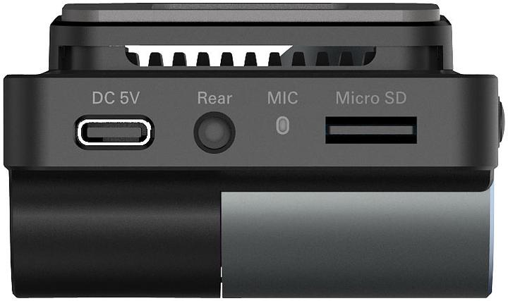 Produktbild NavGear Kompakte 4K-Dashcam mit Full-HD-Heckkamera, G-Sensor, Parkwächter, App (Beschleunigungssensor, Eingebautes Display, Eingebautes Mikrofon, GPS-Empfänger, 4K)