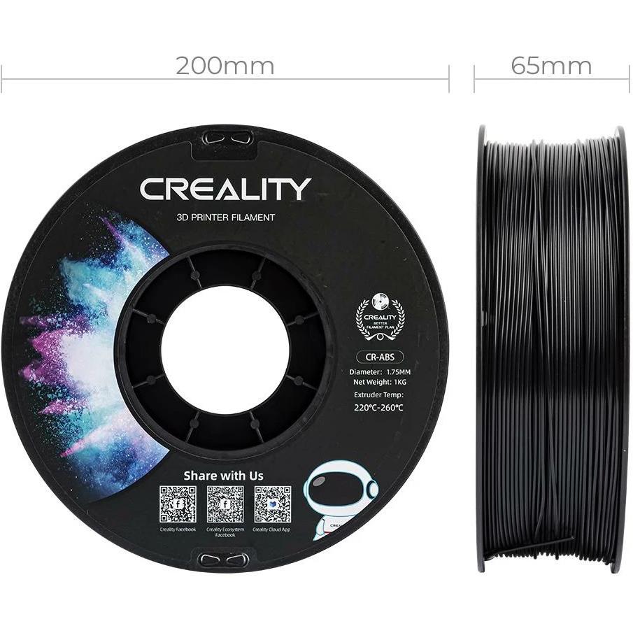 Thumbnail - Creality Filament ABS (ABS, 1.75 mm, 1000 g, Schwarz), 3D Filament, Schwarz