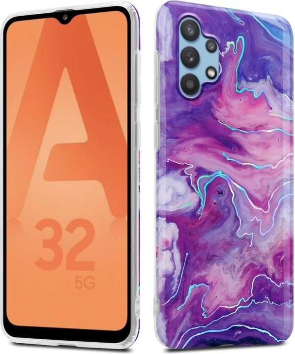 Produktbild Cadorabo IMD TPU Bunter Marmor Cover (Samsung Galaxy A32 5G)