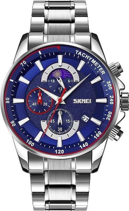 Skmei 9250SIBU Herrenuhr + BOX (Orologio da polso analogico, 47 mm)