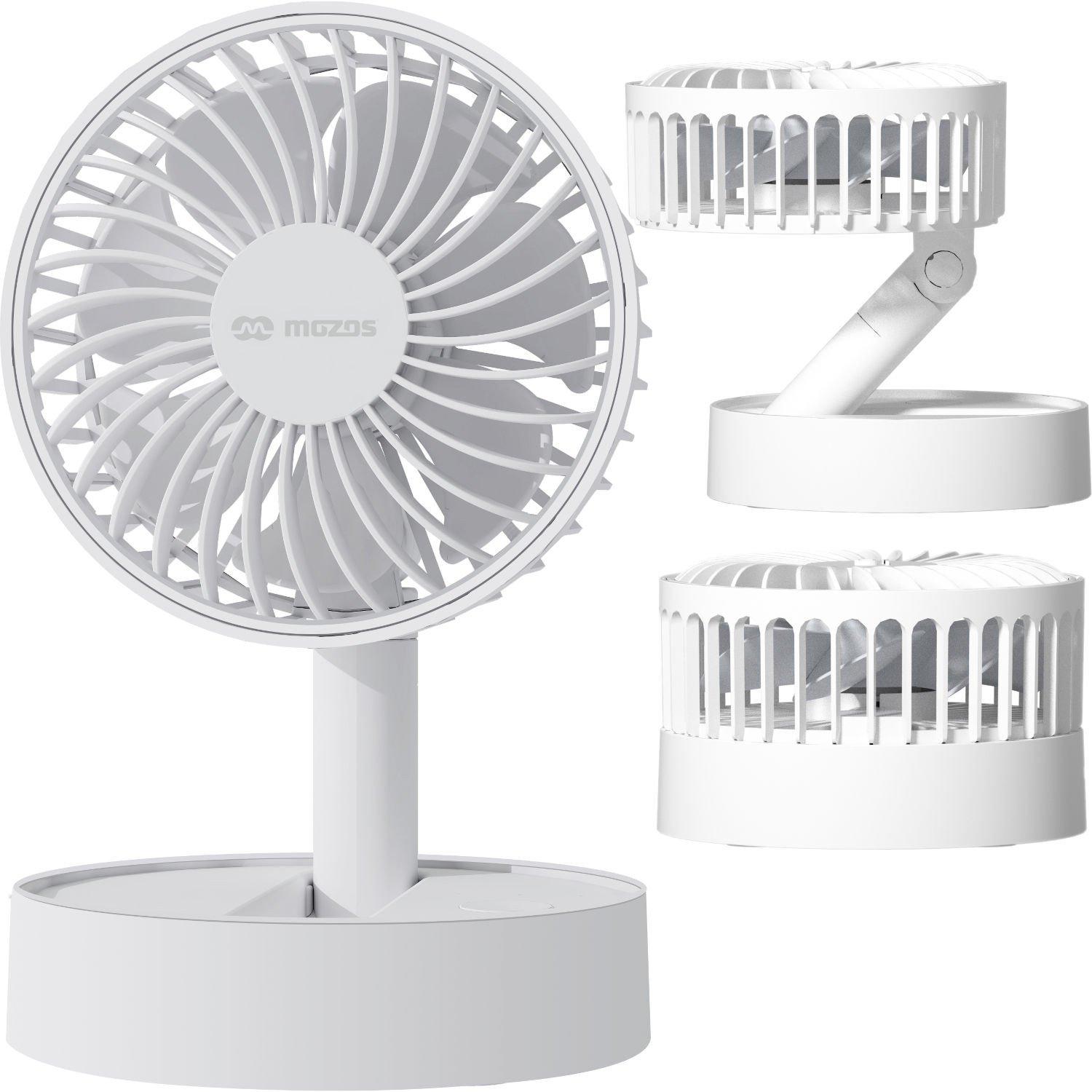 Mozo Wentylator Mozos bezprzewodowy z akumulatorem F32 biały, Ventilatore, Bianco