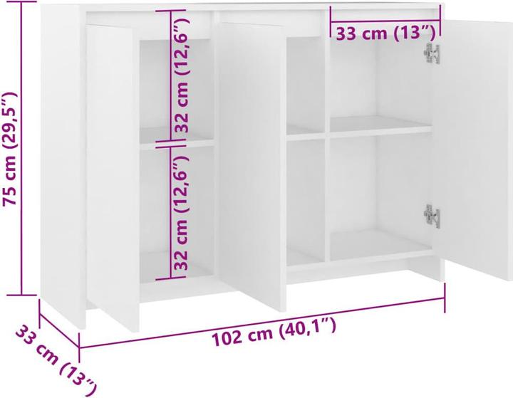 Actual product image VidaXL Soleila (102 x 33 x 75 cm)