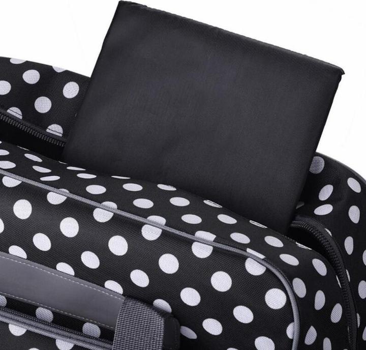 Immagine prodotto Phönix Borsa per macchina da cucire a pois nera