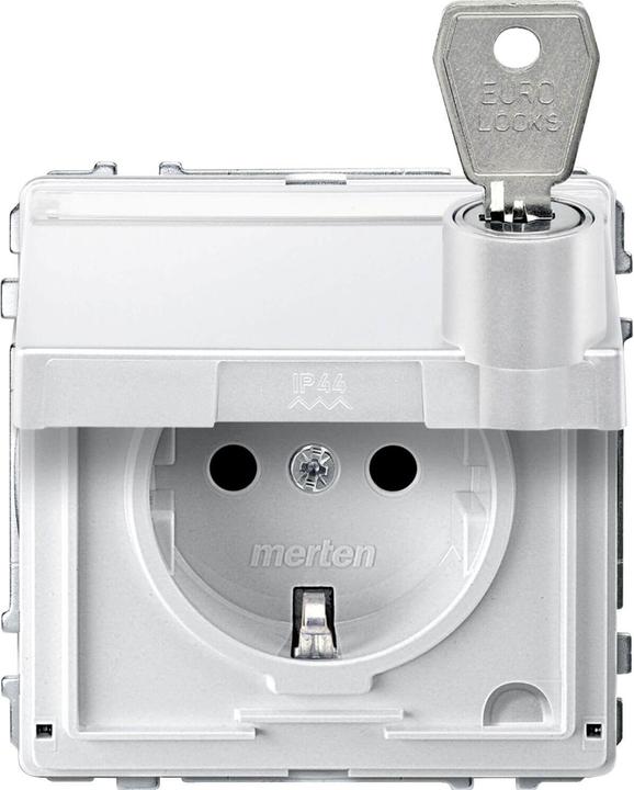Produktbild Merten Steckdose SCHUKO MEG2317-7219 polarweiss Aquadesign