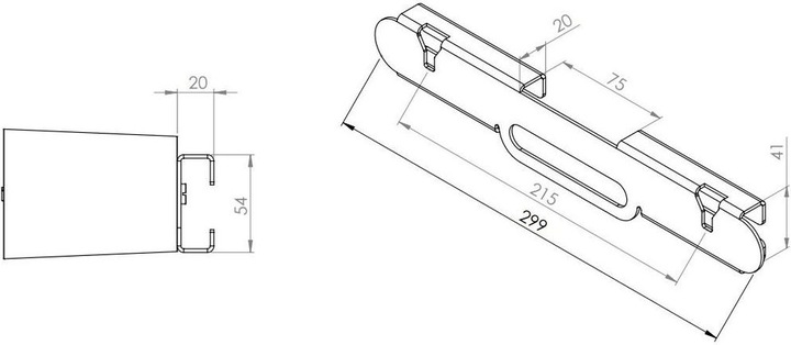 Produktbild Cavus Wandhalterung für Sonos Ray (Wandmontage, Nicht beweglich)