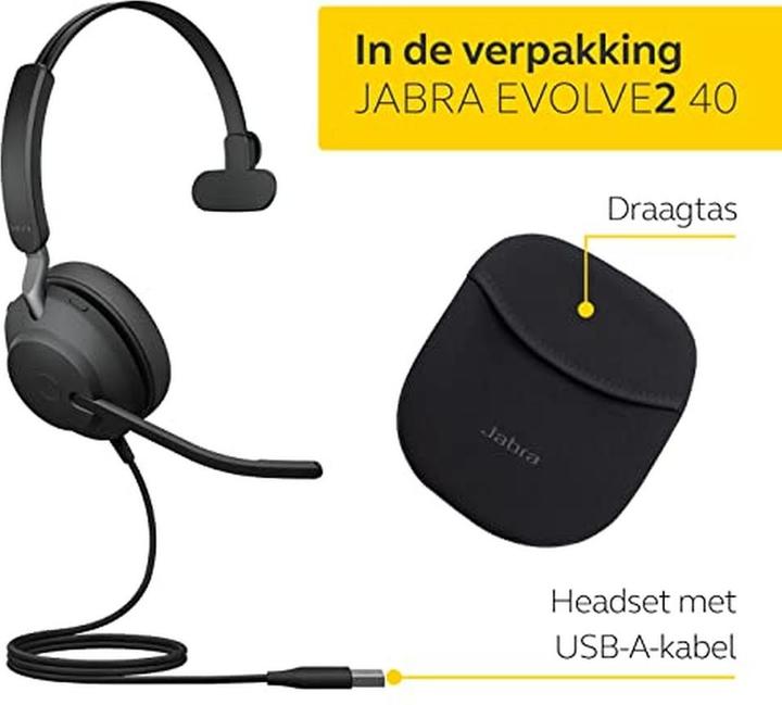 Produktbild Jabra Evolve2 40 SE UC Mono NC (USB-A) (Kabelgebunden, USB-A)