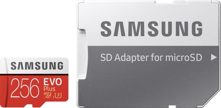 Immagine prodotto Samsung Evo+ (256 GB, microSDXC, U3, UHS-I)