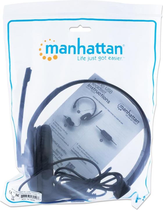 Actual product image Manhattan Mono USB headset (Cable)