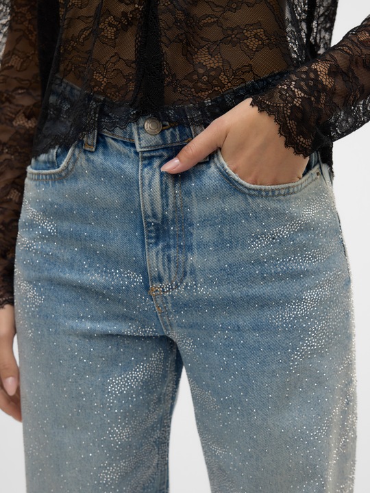 Produktbild Vero Moda VMTESSA Hohe Taille Weiter Beinschnitt Jeans Weit geschnitten (W25/L32)