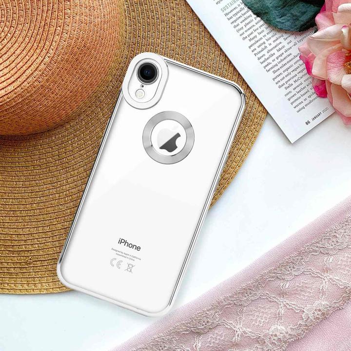 Actual product image Cadorabo TPU Chrome case with camera protection for Apple iPhone XR (Apple iPhone XR)