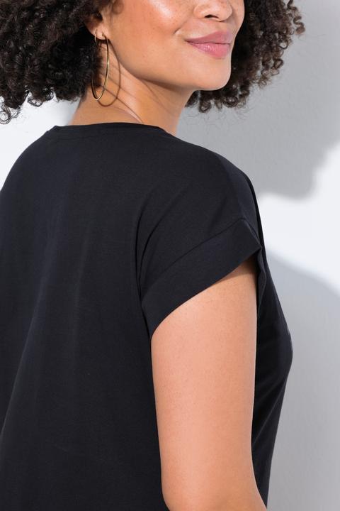 Produktbild Angel of Style Shirtkleid, A-Linie, Jersey, Glitzer-Schriftzug (52)