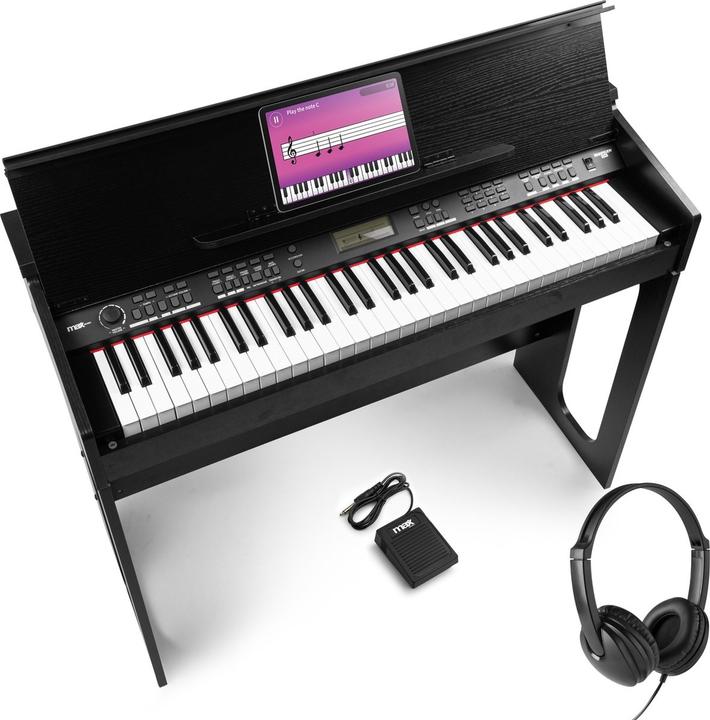 Actual product image Max RhapsodyDP61 digitale piano set - inclusief sustainpedaal en koptelefoon (61 Keys)