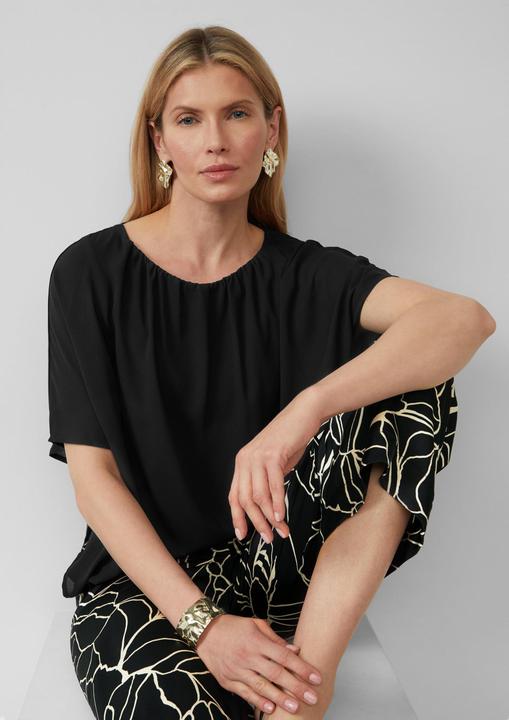 Produktbild S.Oliver T-Shirt Chiffonshirt im Loose Fit mit Jerseyfutter (38)