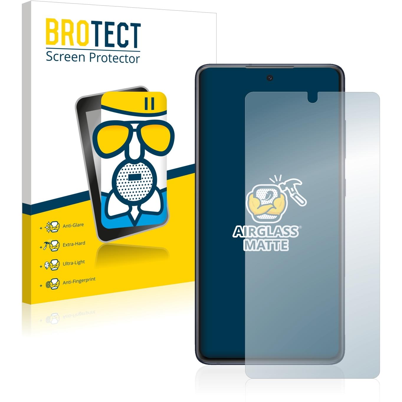 BROTECT AirGlass Panzerglasfolie Matt (1 Stück, Samsung Galaxy S20 FE 5G), Smartphone Schutzfolie, Grau