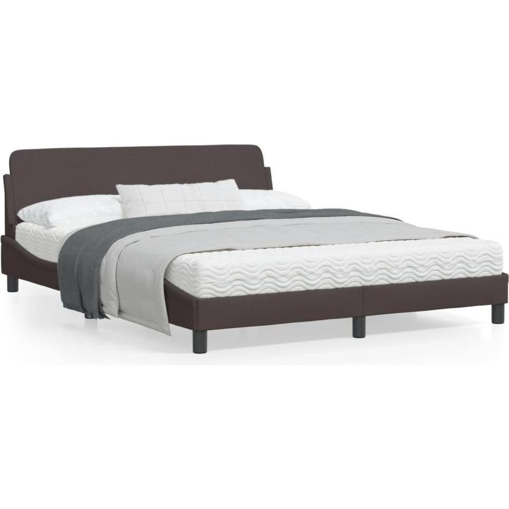 Thumbnail - VidaXL, Bett, Bettgestell mit Kopfteil Stoff (160 x 200 cm)