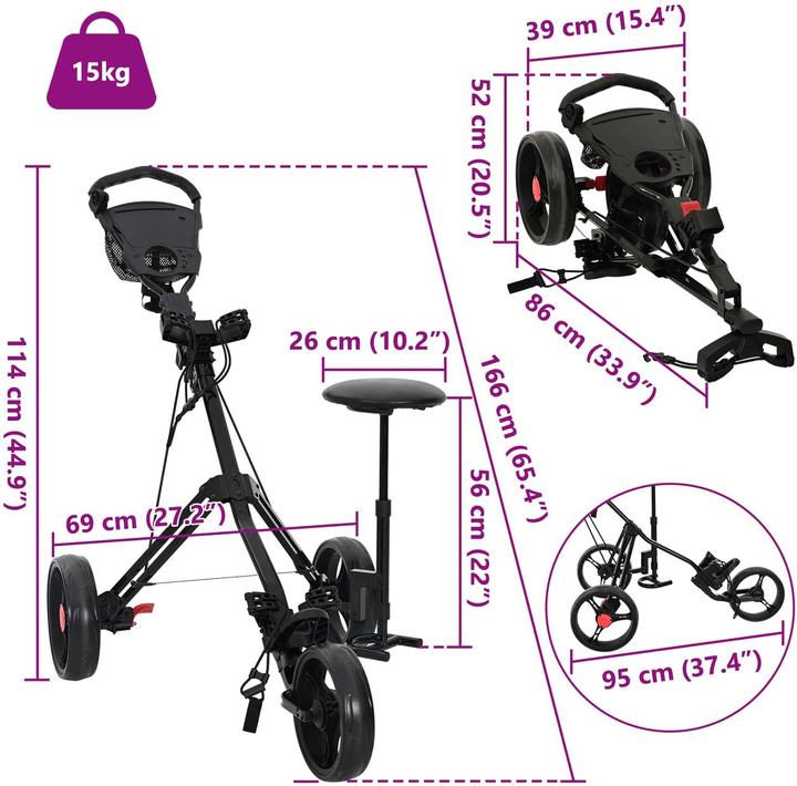 Immagine prodotto vidaXL Golf-Dolly