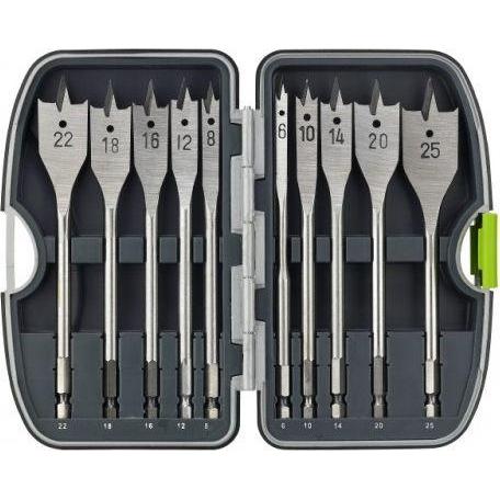 Shots, Punta da trapano, trapano per legno per lame esagonali 6 10 12 14 16 8 18 20 22 25 mm set (201430105)