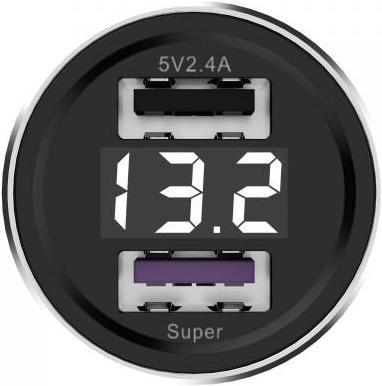 Actual product image Somostel SMS-A89 charger 2x USB-A 2.4 A (28937)