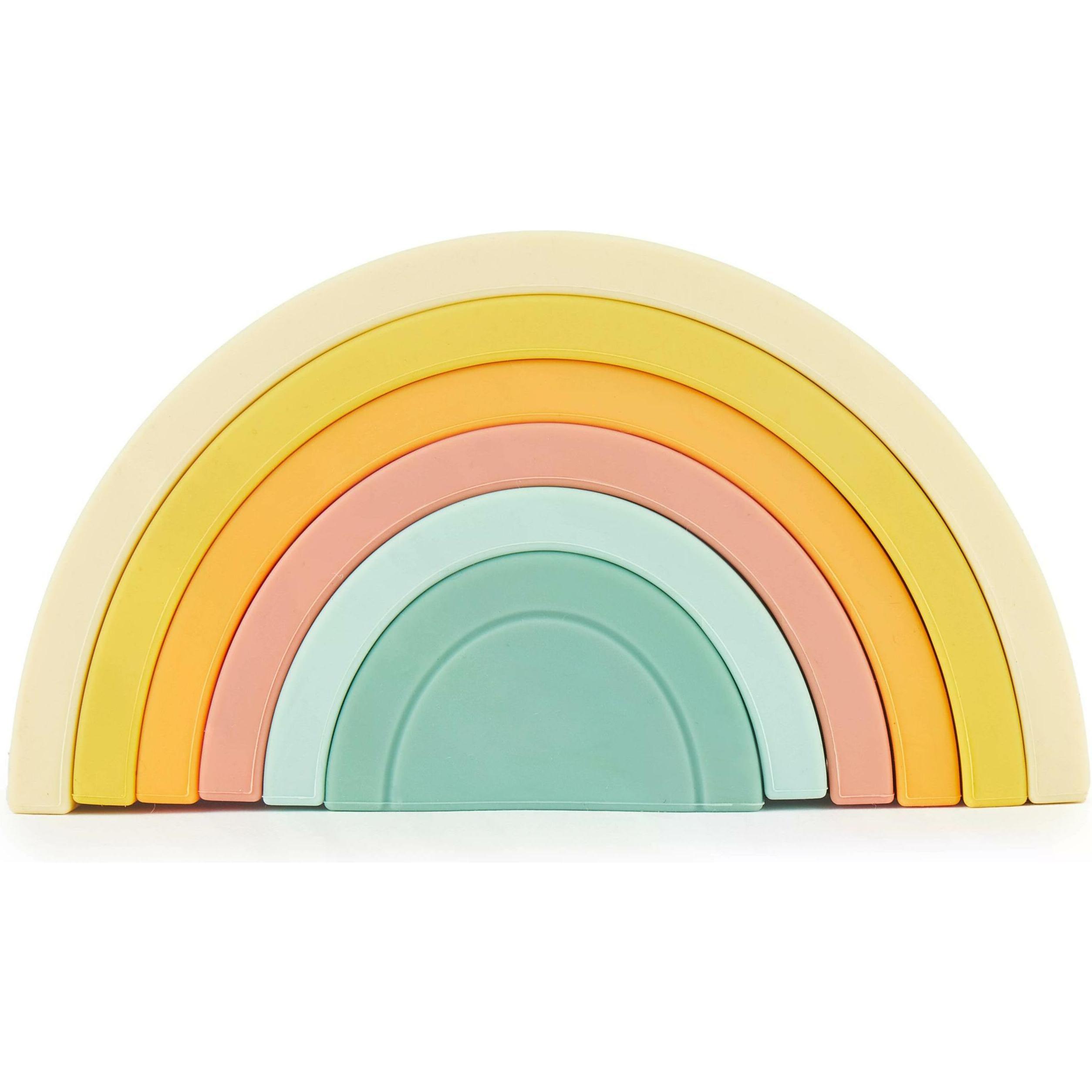 Bieco Stapelspielzeug Silikon Regenbogen Tropical Vibes (20000085)