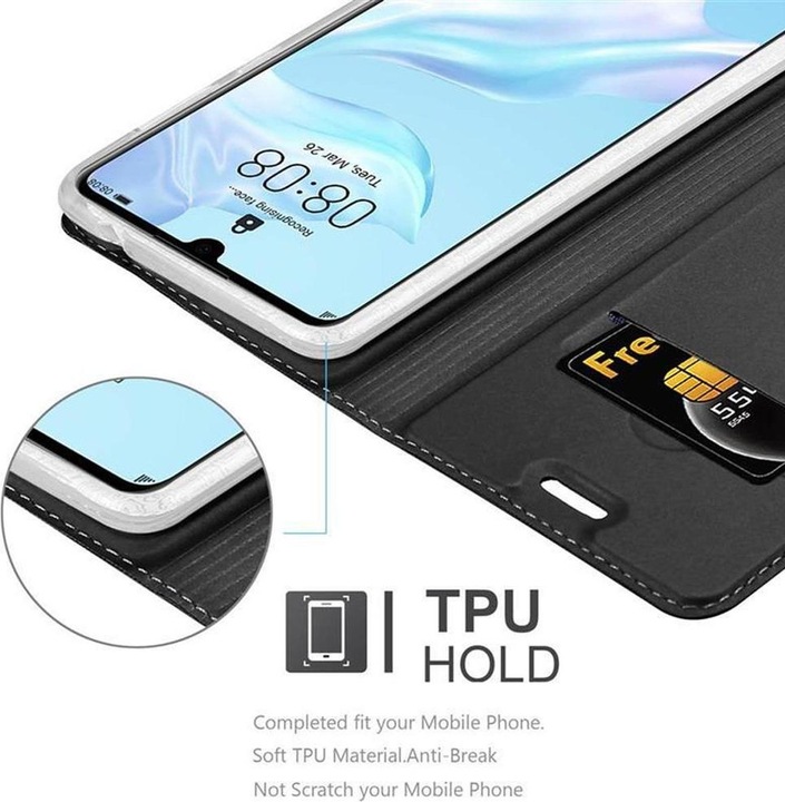 Produktbild Cadorabo Book Classy Style Cover (Huawei P30)