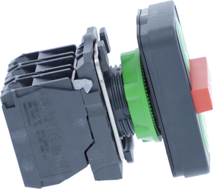 Produktbild Schneider Electric Drucktaster 3f rt/gn rechteck 2S 1Ö IP66 XB5AA731327