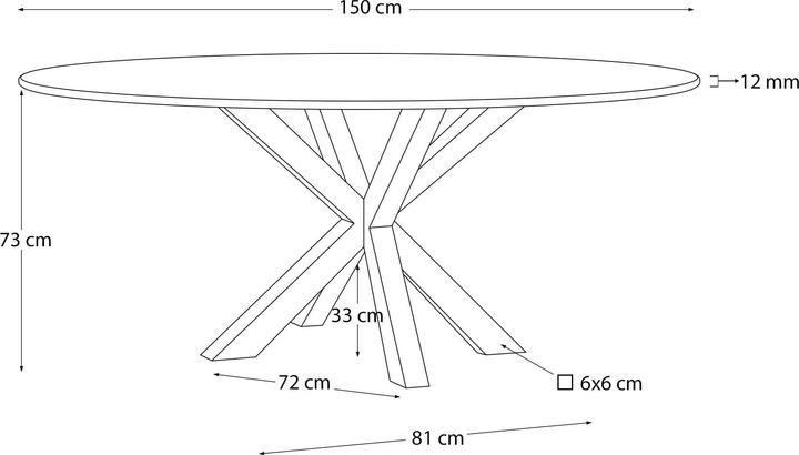 Produktbild Kave Home Argo (150 x 150 cm)