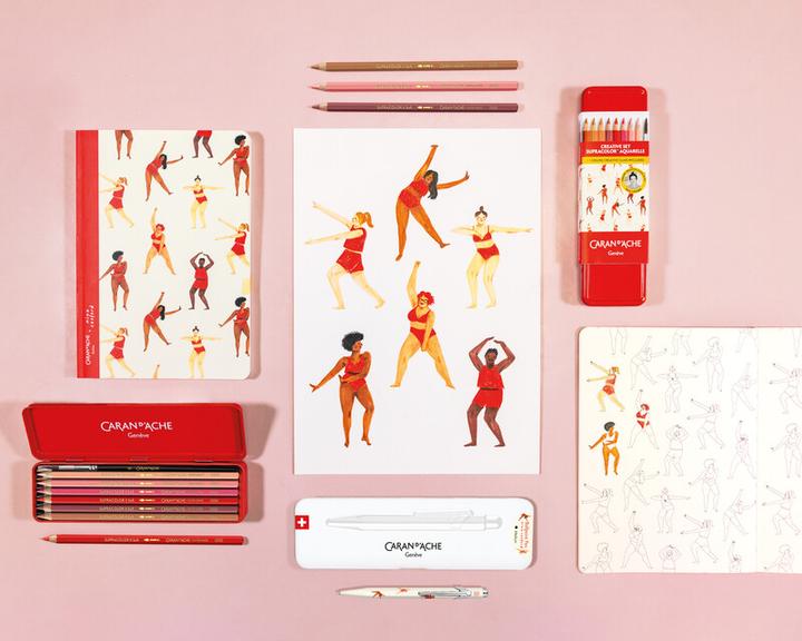 Immagine prodotto Caran d'Ache Kugelschreiber 849 Nina Cosford (Crema, Multicolore, 2x)