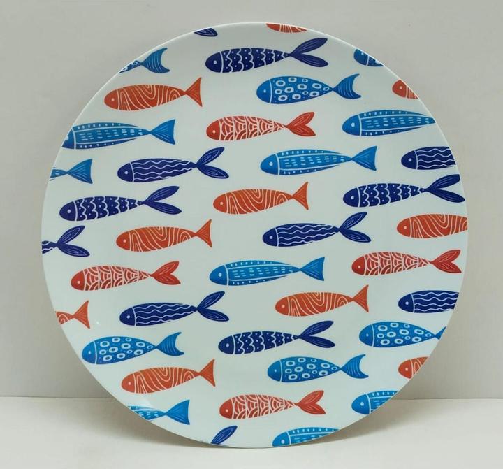 Actual product image La Mer Flat Plate La MediterrÃ¡nea Fish 25,5 cm (24 Units) (24 x, 25.50 cm)