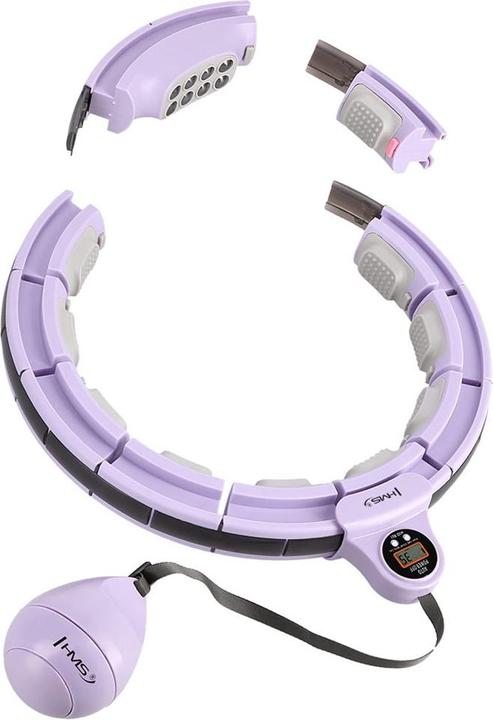 Image du produit HMS Hula Hop HHM13 avec aimants poids et contrepoids violet (40 cm, 400 g)