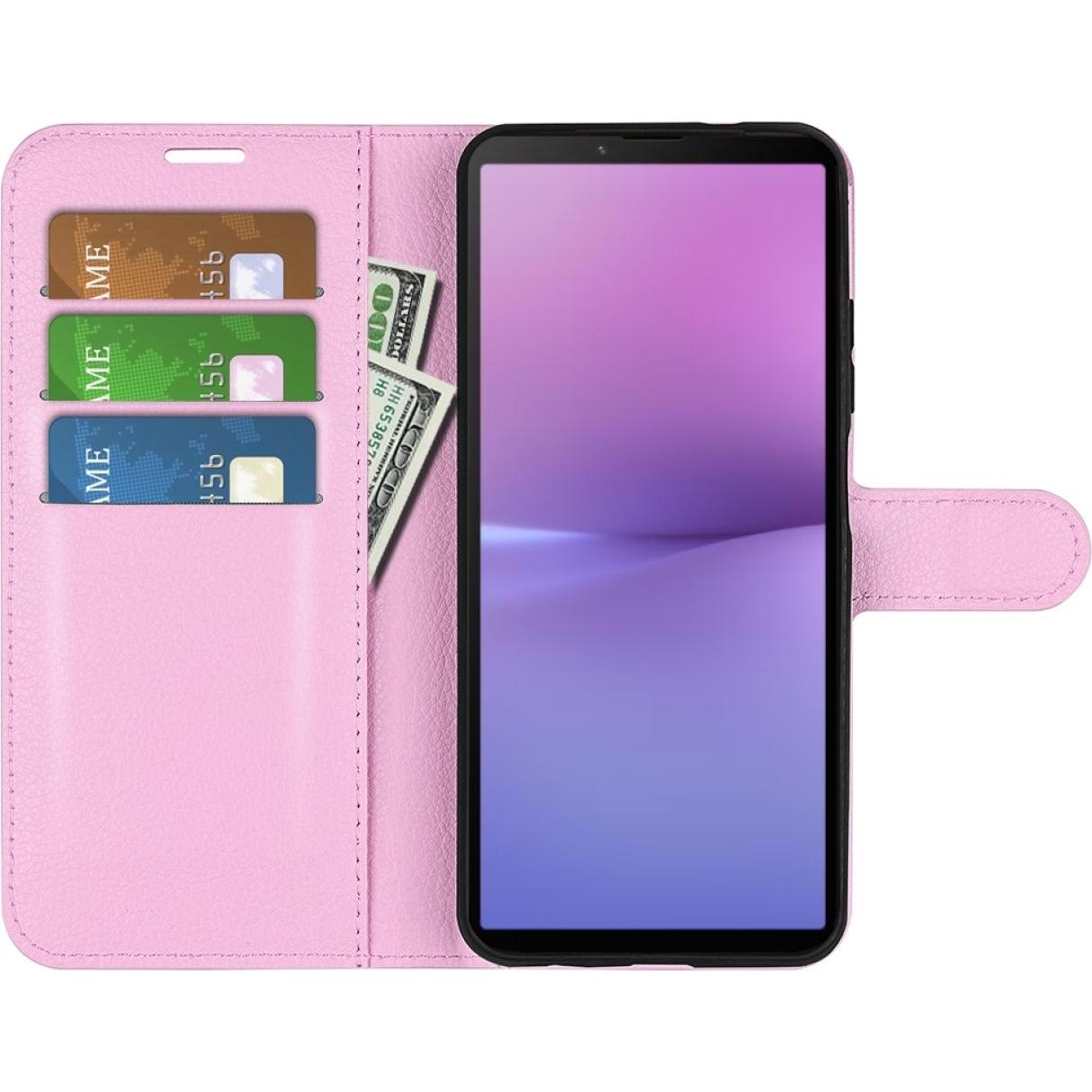 Thumbnail - Screenguard Sony Xperia 10 V Leather Guard Lederhülle (Sony Xperia 10 V), Smartphone Hülle, Rosa