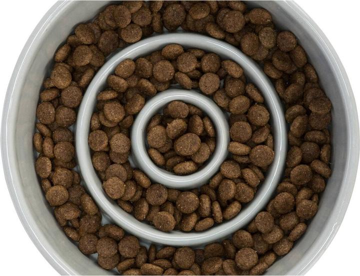 Produktbild Trixie Slow Feeding Schale, Keramik, 0,9 l/ø 17 cm, grau/blau (90 cl)
